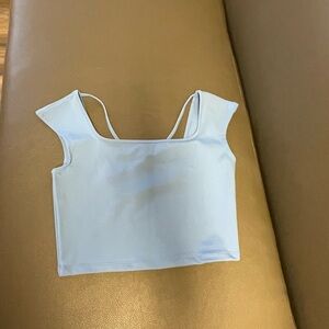 Women's Light Blue Crop Top